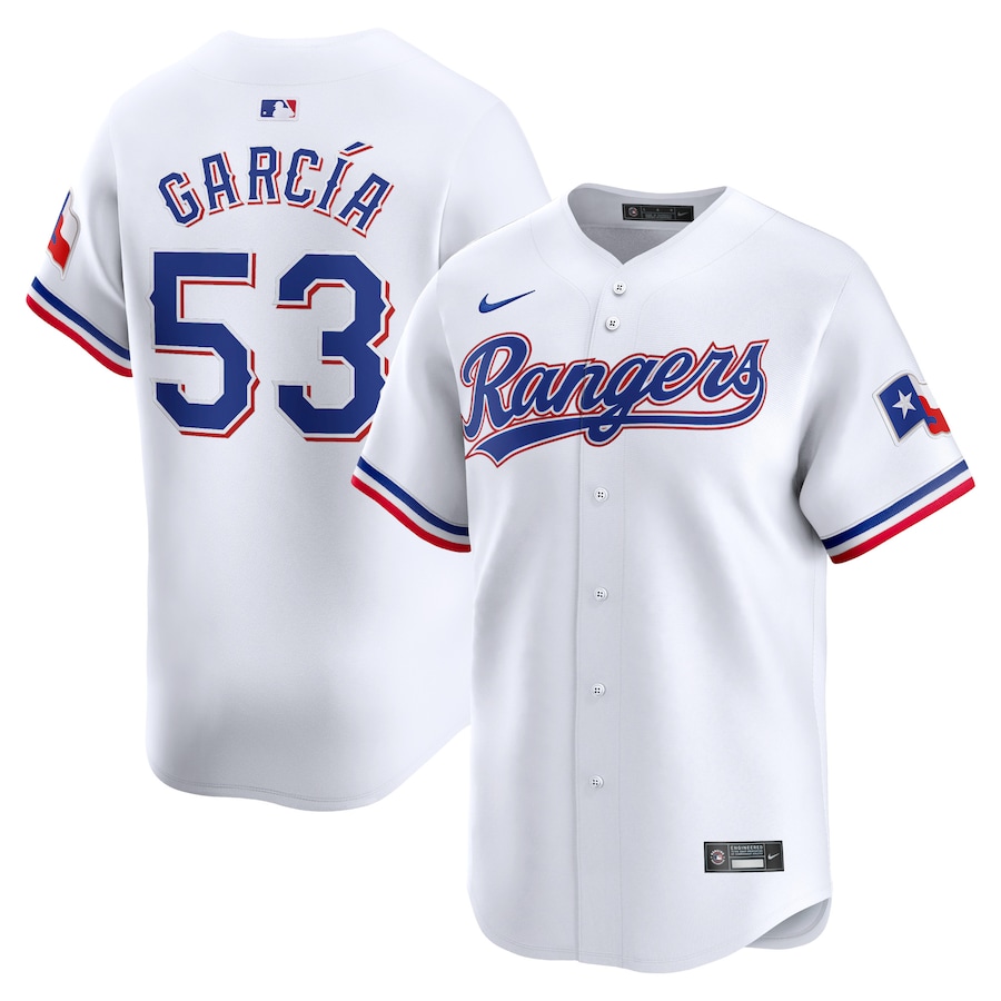 Youth Texas Rangers Adolis García Nike White Home Limited Player Jersey - Puhuasuan