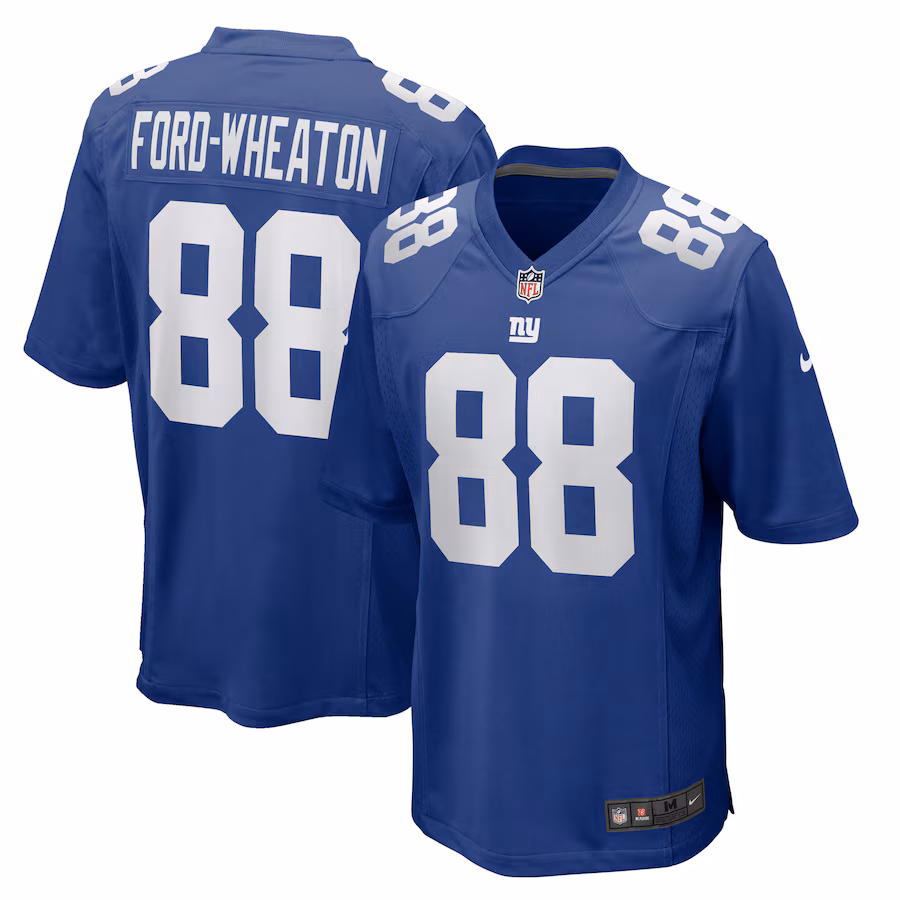 Men's New York Giants Bryce Ford-Wheaton Nike Royal Team Game Jersey - Puhuasuan