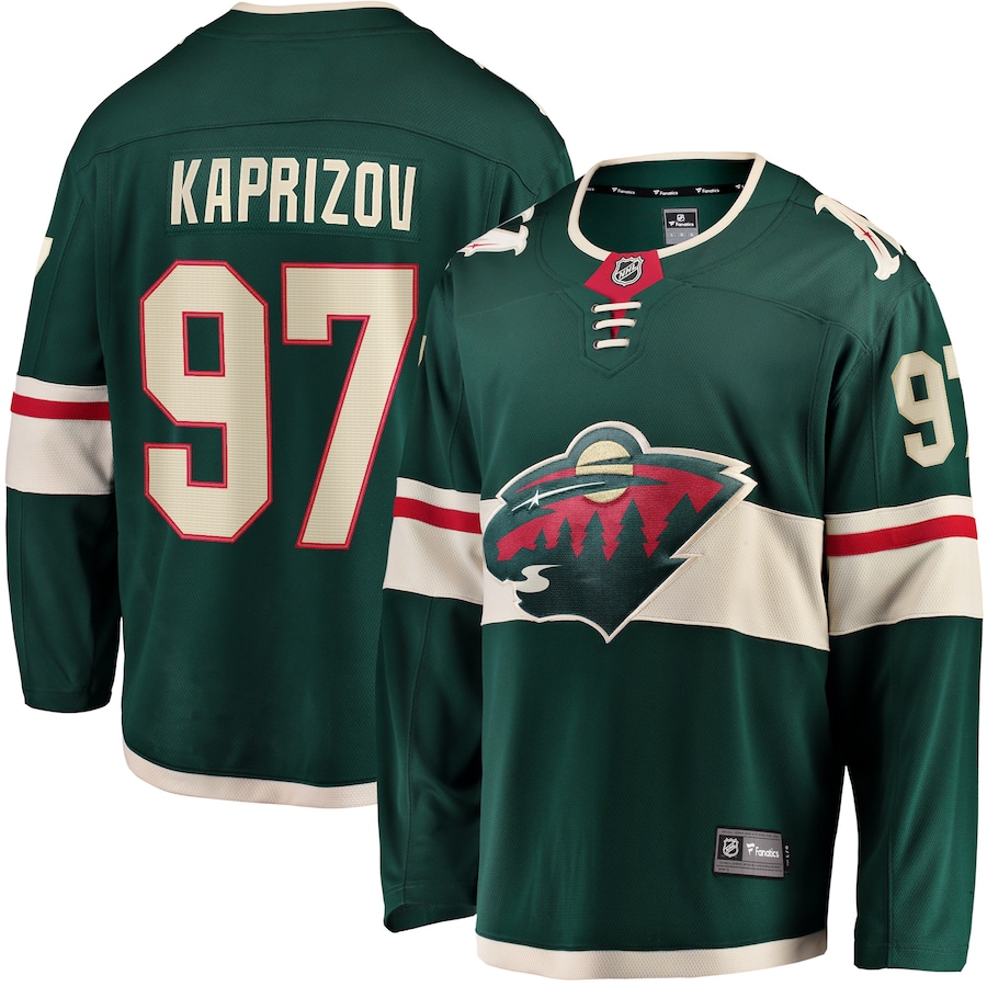 Men's Minnesota Wild Kirill Kaprizov Fanatics Green Home Breakaway Replica Jersey - Puhuasuan
