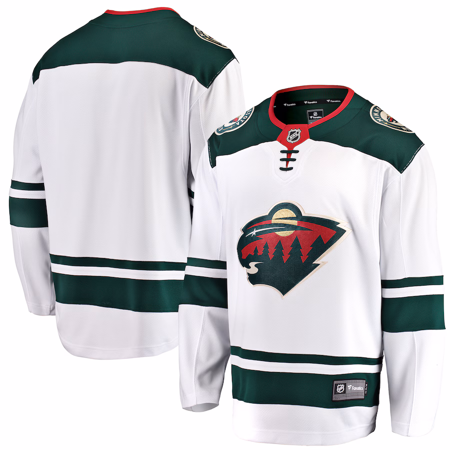 Youth Minnesota Wild Fanatics White Away Breakaway Jersey - Puhuasuan
