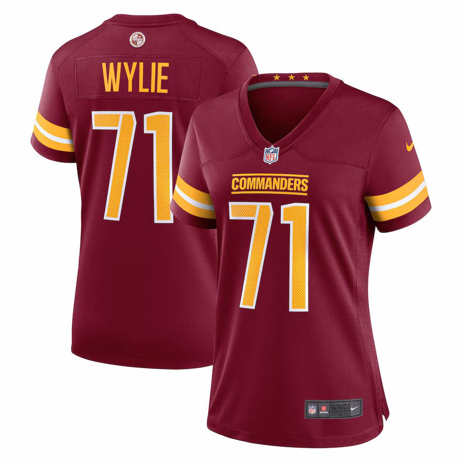 Women's Washington Commanders Andrew Wylie Nike Burgundy Game Player Jersey - Puhuasuan