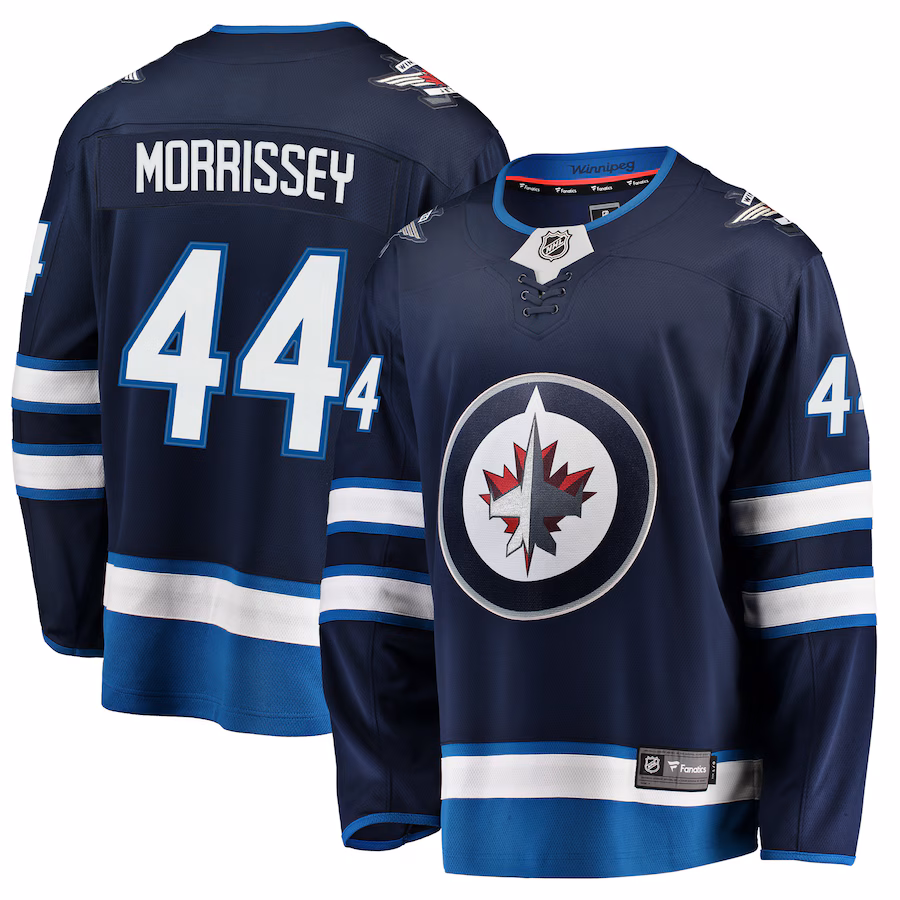 Men's Winnipeg Jets Josh Morrissey Fanatics Navy Breakaway Replica Jersey - Puhuasuan
