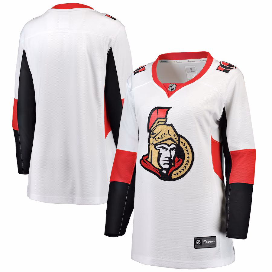 Women's Ottawa Senators Fanatics White Away Breakaway Jersey - Puhuasuan