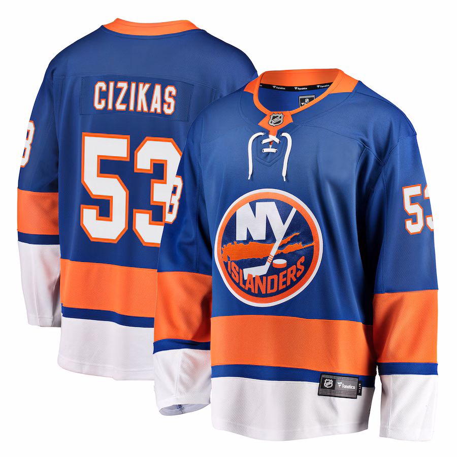 Men's New York Islanders Casey Cizikas Fanatics Royal Breakaway Player Jersey - Puhuasuan