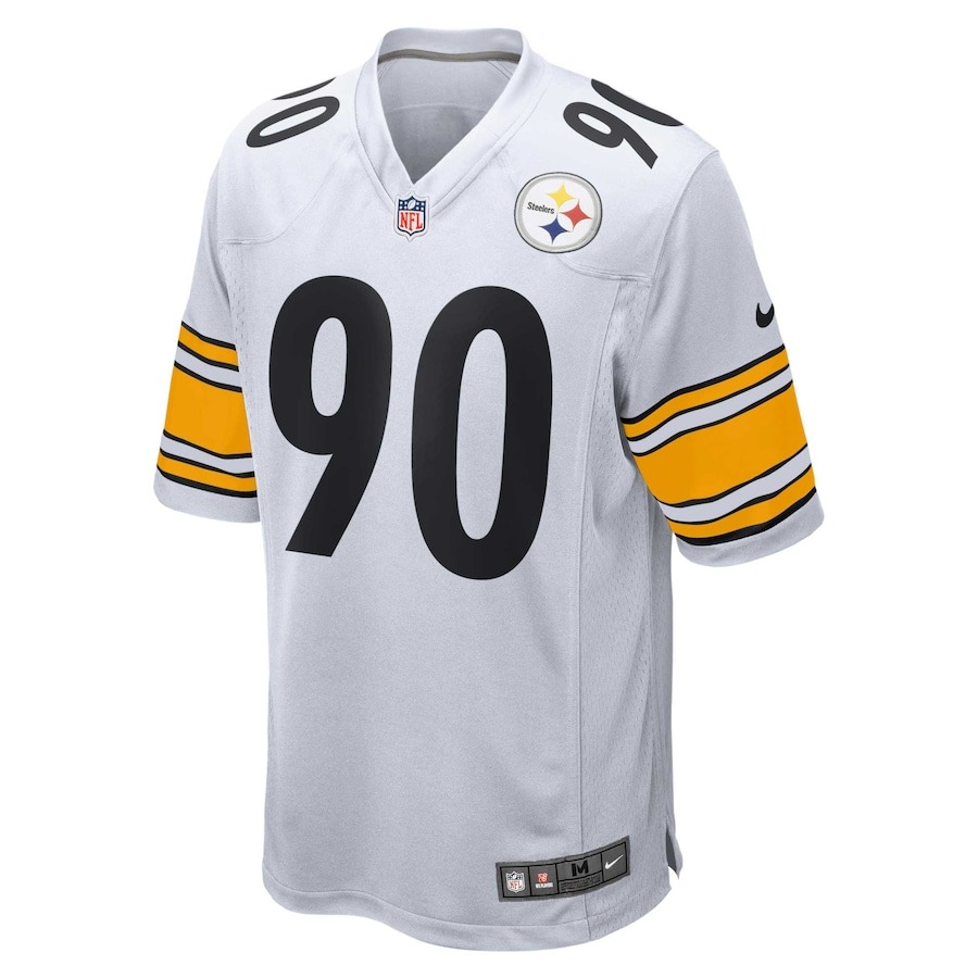 Men's Pittsburgh Steelers T.J. Watt Nike White Game Jersey - Puhuasuan