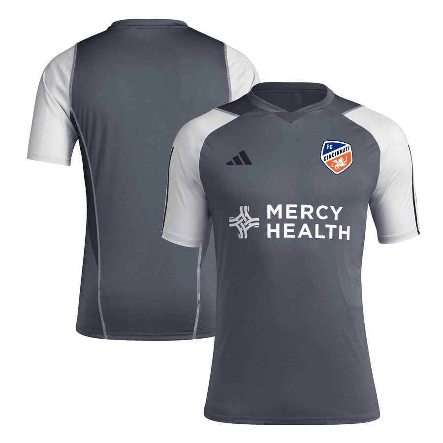Men's FC Cincinnati adidas Gray 2024 AEROREADY Training Jersey - Puhuasuan