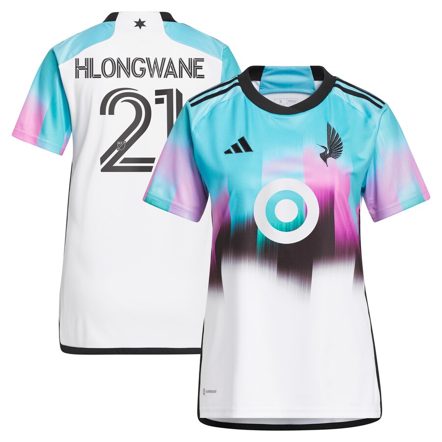 Women's Minnesota United FC Bongokuhle Hlongwane adidas White 2023 The Northern Lights Kit Replica Jersey - Puhuasuan