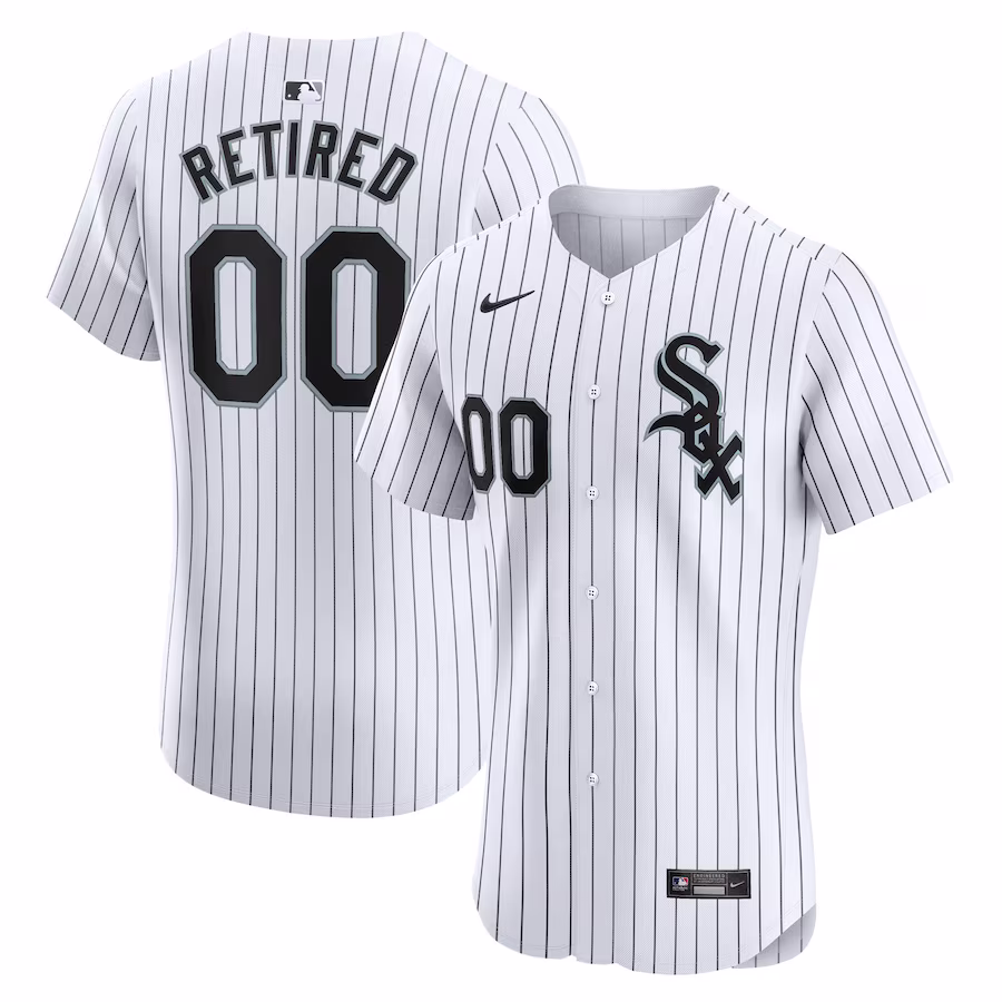 Men's Chicago White Sox Nike White Home Elite Pick-A-Player Retired Roster Jersey - Puhuasuan
