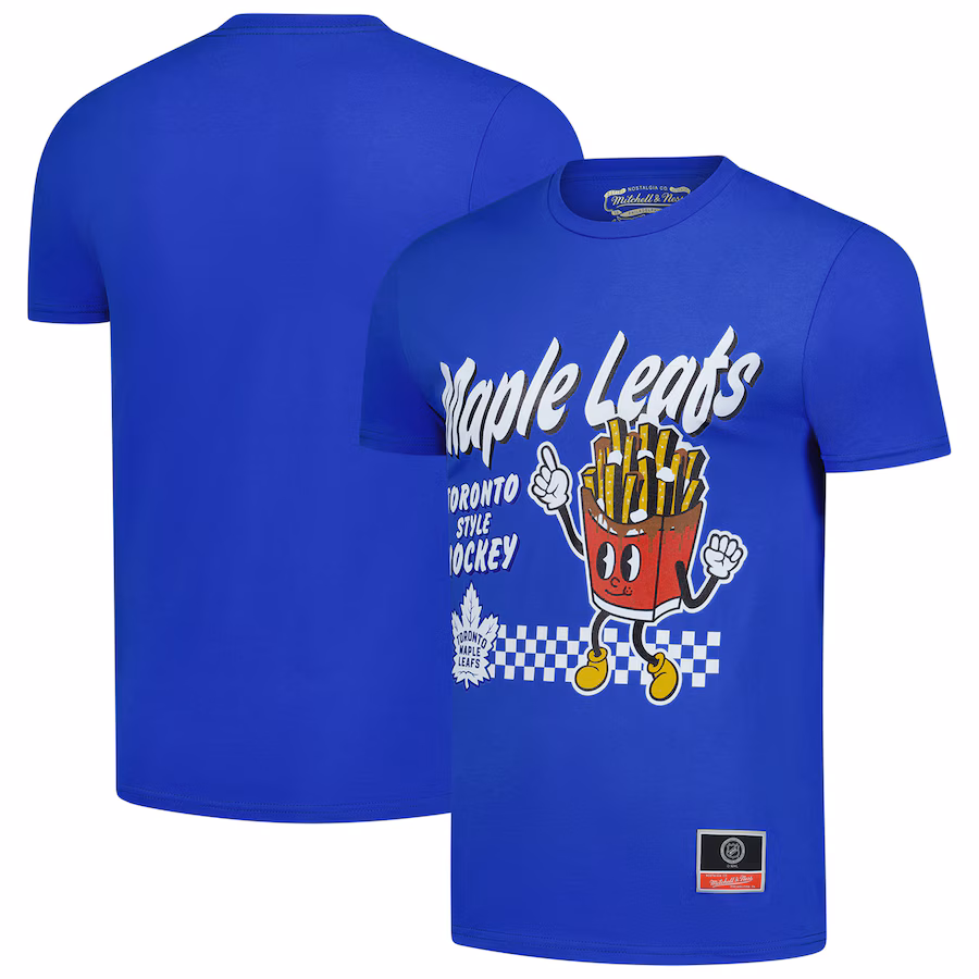 Men's Toronto Maple Leafs Mitchell & Ness Blue Local Food T-Shirt - Puhuasuan