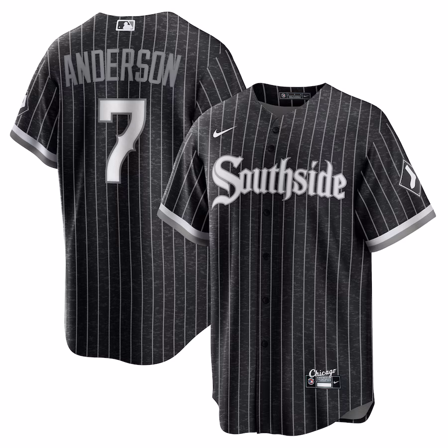 Men's Chicago White Sox Tim Anderson Nike Black City Connect Replica Player Jersey - Puhuasuan