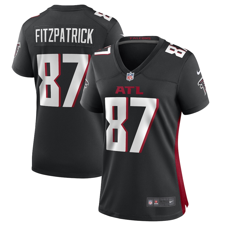 Women's John FitzPatrick Atlanta Falcons Nike Black Game Player Jersey - Puhuasuan
