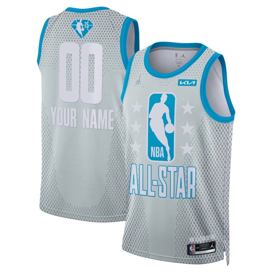 Men's Nike Gray 2022 NBA All-Star Game Swingman Custom Jersey - Puhuasuan