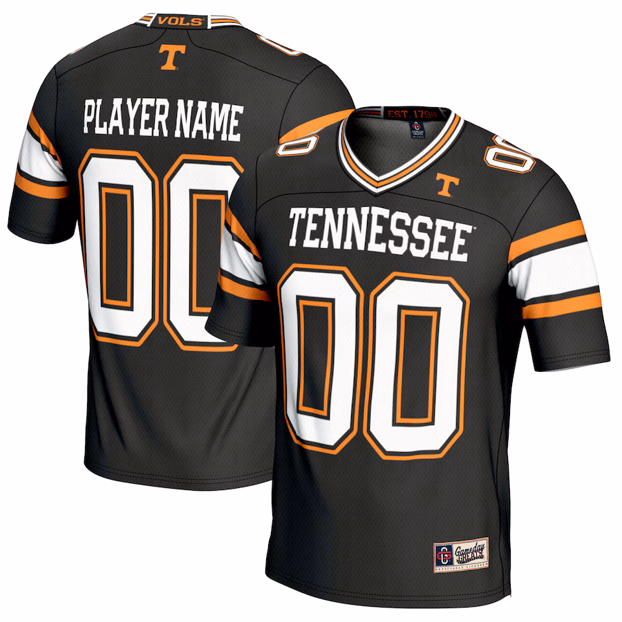 Tennessee Volunteers GameDay Greats NIL Pick-A-Player Football Jersey - Black - Puhuasuan