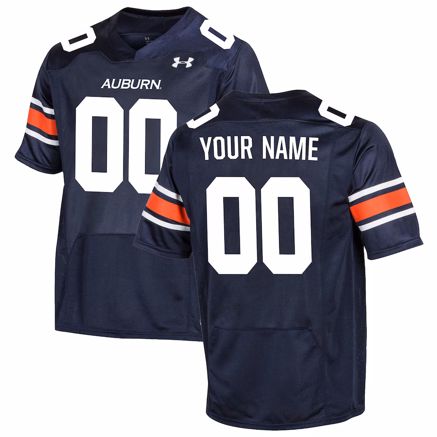 Auburn Tigers Under Armour Replica Custom Jersey - Navy - Puhuasuan