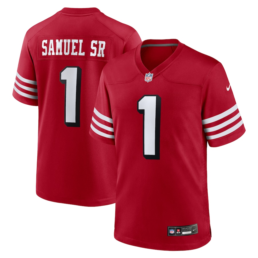 Men's San Francisco 49ers Deebo Samuel Sr Nike Scarlet Alternate Game Jersey - Puhuasuan