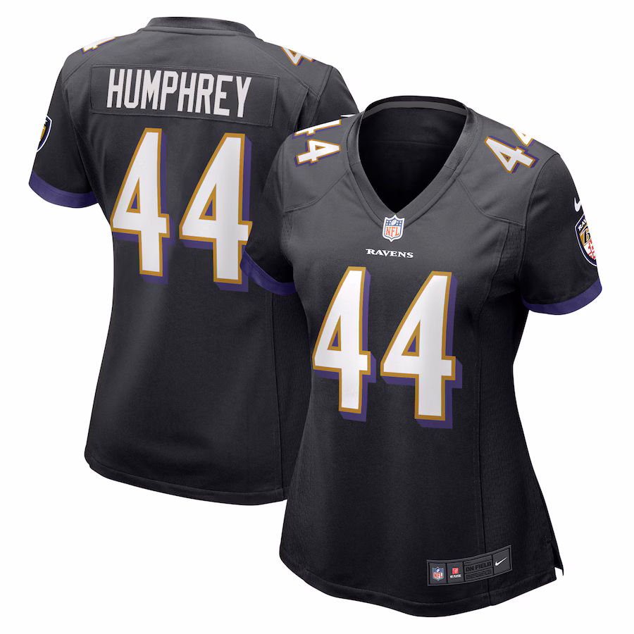 Women's Baltimore Ravens Marlon Humphrey Nike Black Game Jersey - Puhuasuan