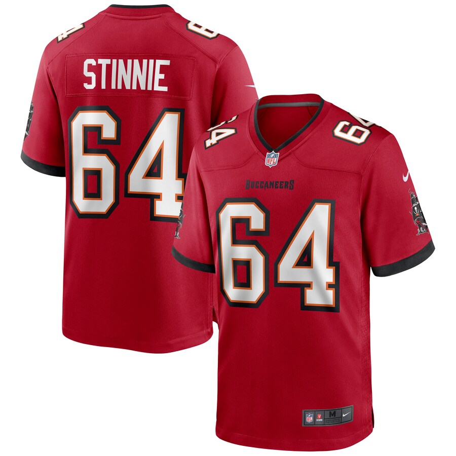 Men's Tampa Bay Buccaneers Aaron Stinnie Nike Red Game Jersey - Puhuasuan