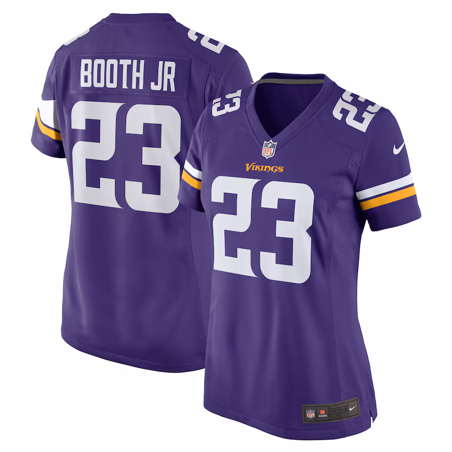 Women's Minnesota Vikings Andrew Booth Jr. Nike Purple Player Game Jersey - Puhuasuan
