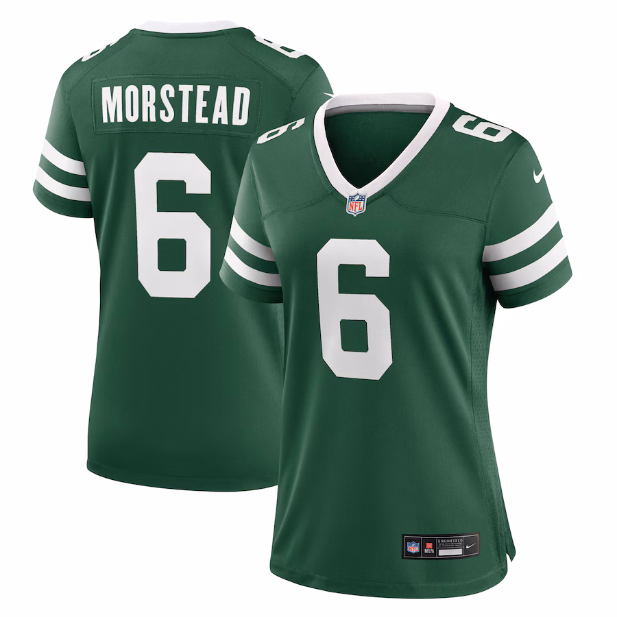 Women's New York Jets Thomas Morstead Nike Legacy Green Team Game Jersey - Puhuasuan