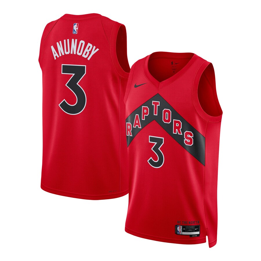Unisex Toronto Raptors OG Anunoby Nike Red Swingman Jersey - Icon Edition - Puhuasuan