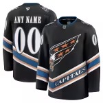 Men's Washington Capitals Fanatics Black Alternate 50th Anniversary Premium Custom Jersey - Puhuasuan