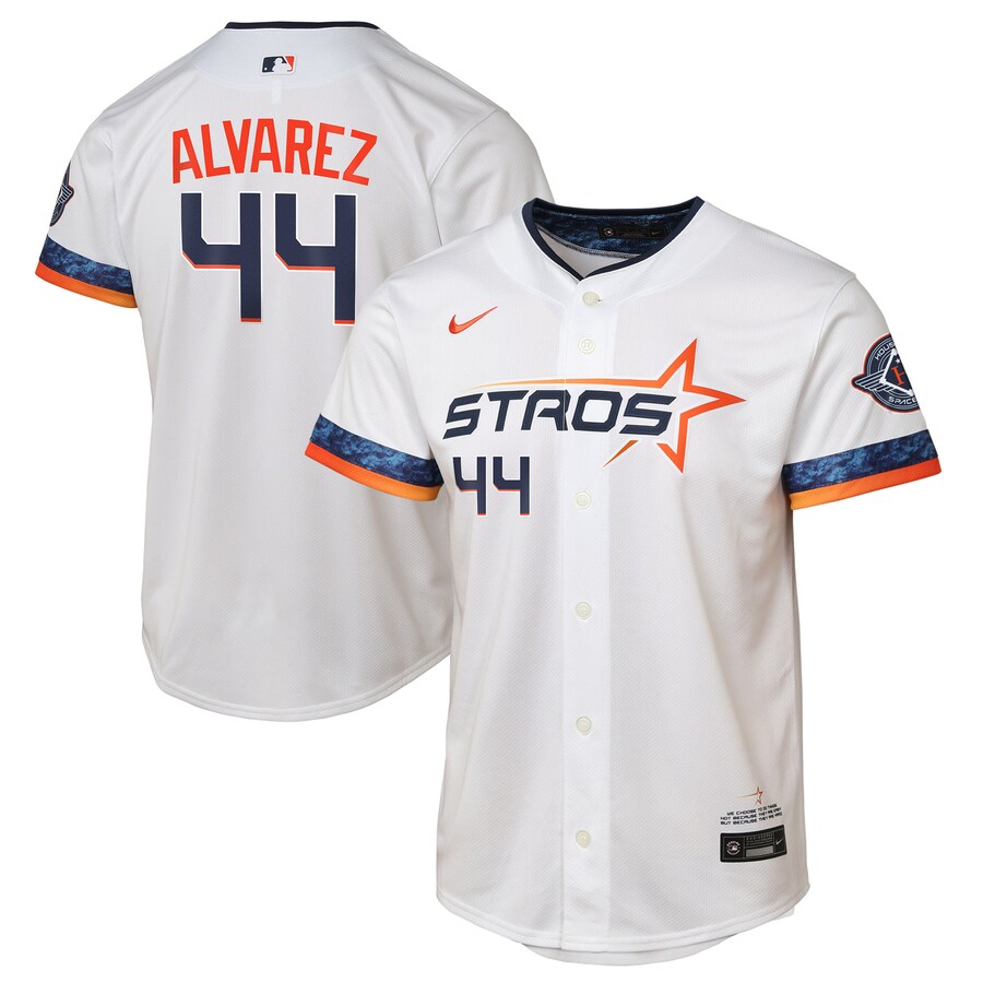 Youth Houston Astros Yordan Alvarez Nike White 2025 City Connect Limited Player Jersey - Puhuasuan