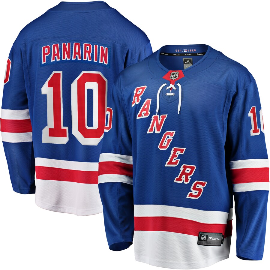 Men's New York Rangers Artemi Panarin Fanatics Branded Blue Home Premier Breakaway Player Jersey - Puhuasuan