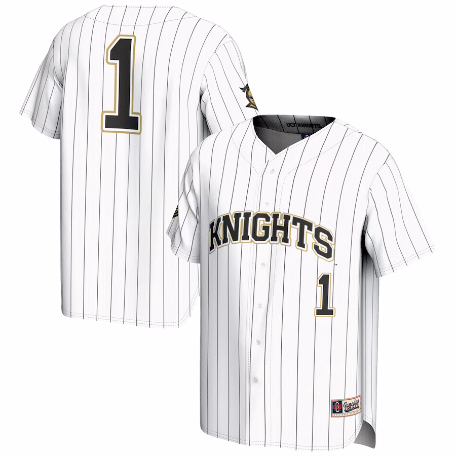 Men's GameDay Greats #1 White UCF Knights Lightweight Baseball Jersey - Puhuasuan