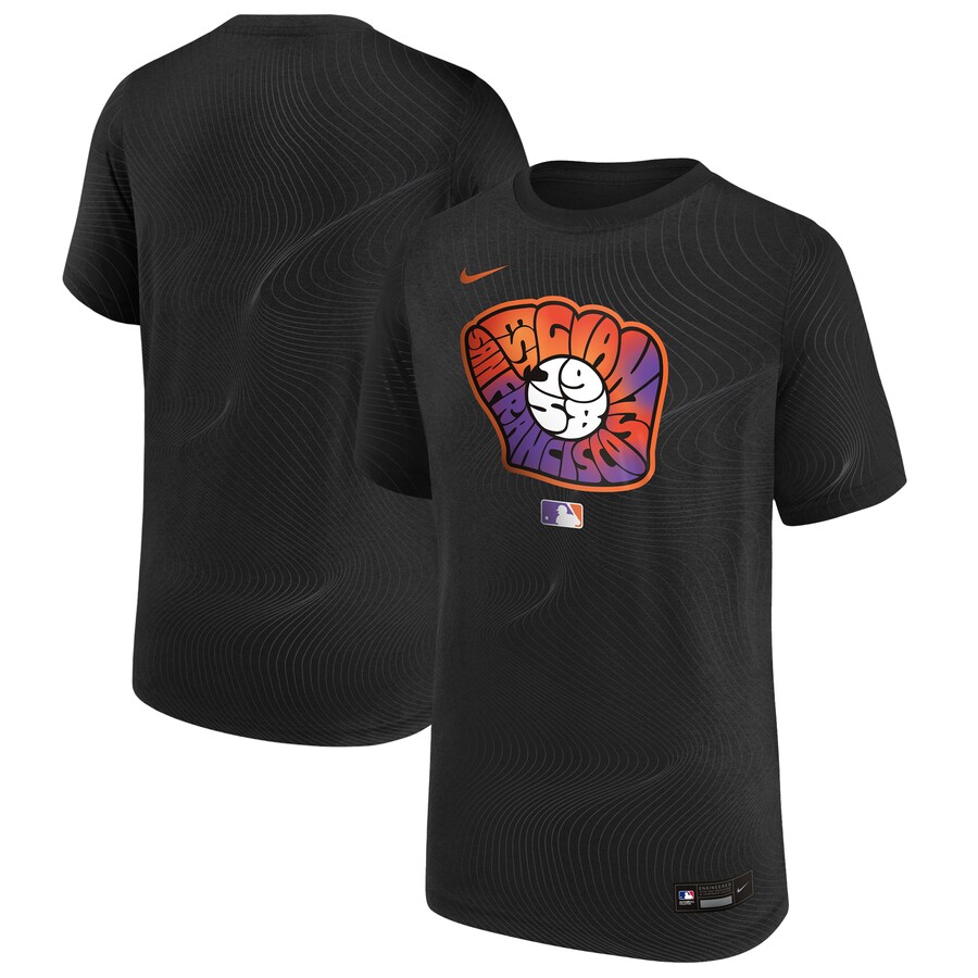 Youth San Francisco Giants Nike Black 2025 City Connect Legend T-Shirt - Puhuasuan
