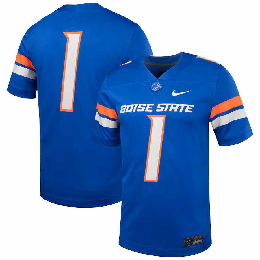 #1 Boise State Broncos Nike Untouchable Football Jersey - Royal - Puhuasuan