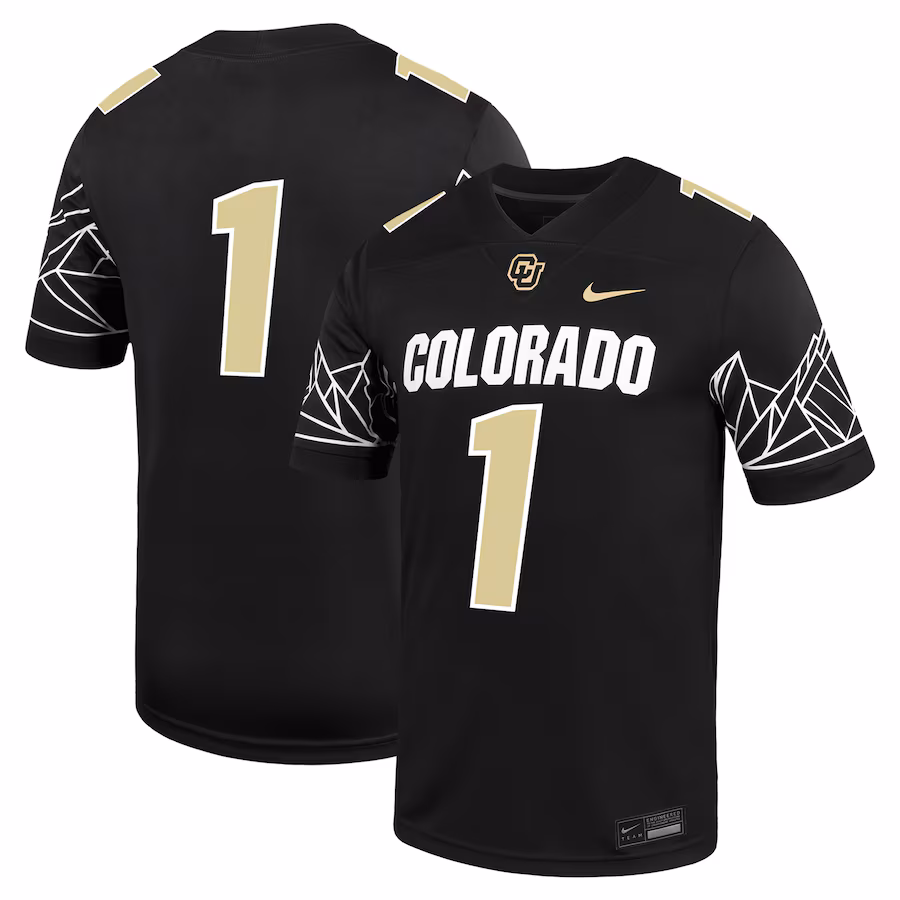 Men's Nike Black Colorado Buffaloes Untouchable Game Jersey - Puhuasuan