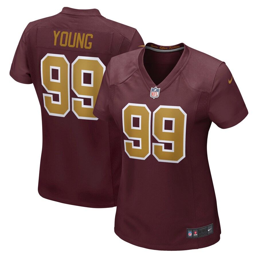 Women's Washington Football Team Chase Young Nike Burgundy Alternate Game Jersey - Puhuasuan