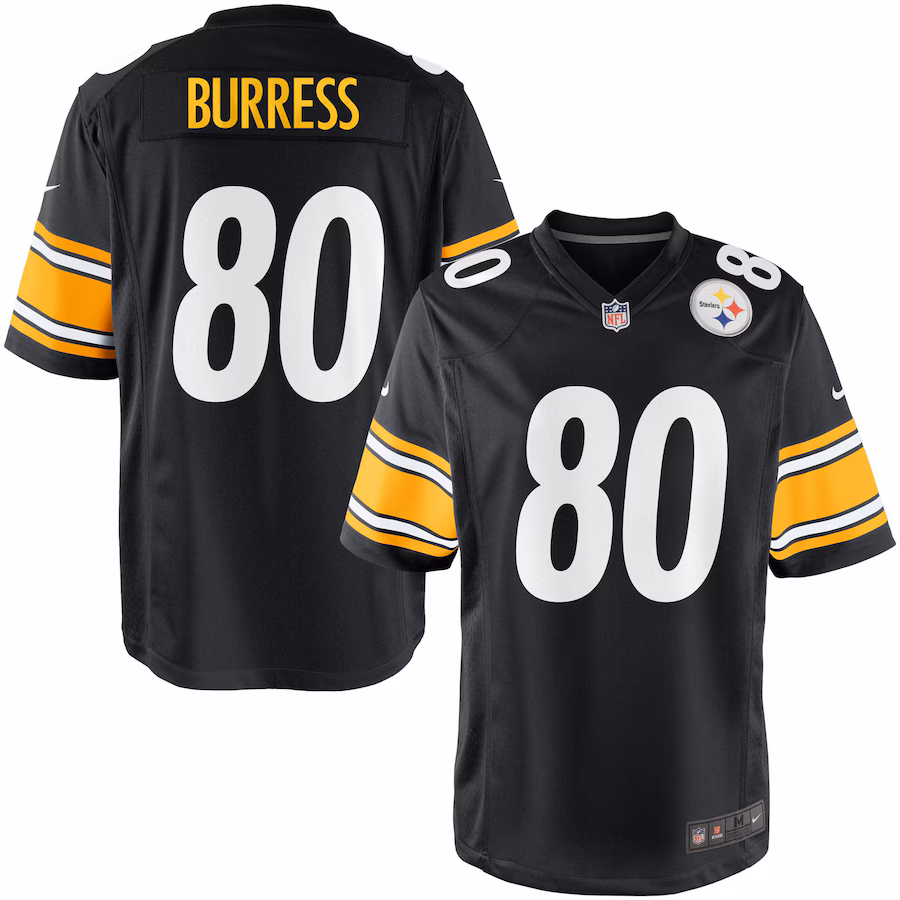 Nike Youth Pittsburgh Steelers Plaxico Burress Team Color Game Jersey - Puhuasuan