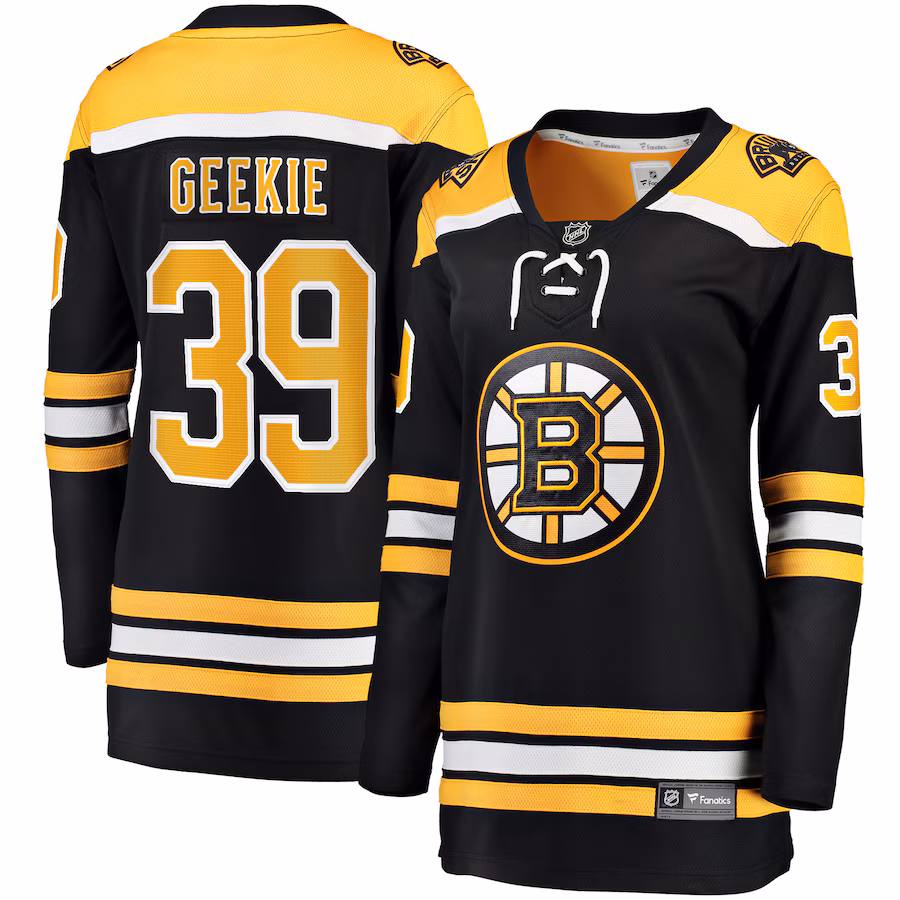 Women's Boston Bruins Morgan Geekie Fanatics Black Home Breakaway Player Jersey - Puhuasuan