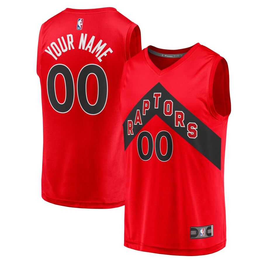 Men's Toronto Raptors Fanatics Red Fast Break Replica Custom Jersey - Icon Edition - Puhuasuan