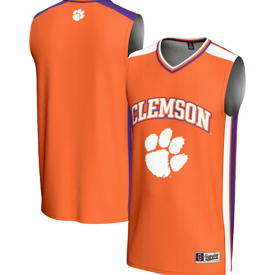 Youth  GameDay Greats Orange Clemson Tigers Spirit Basketball Jersey - Puhuasuan