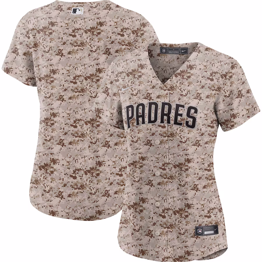 Women's San Diego Padres Nike Camo USMC Alternate Replica Team Jersey - Puhuasuan