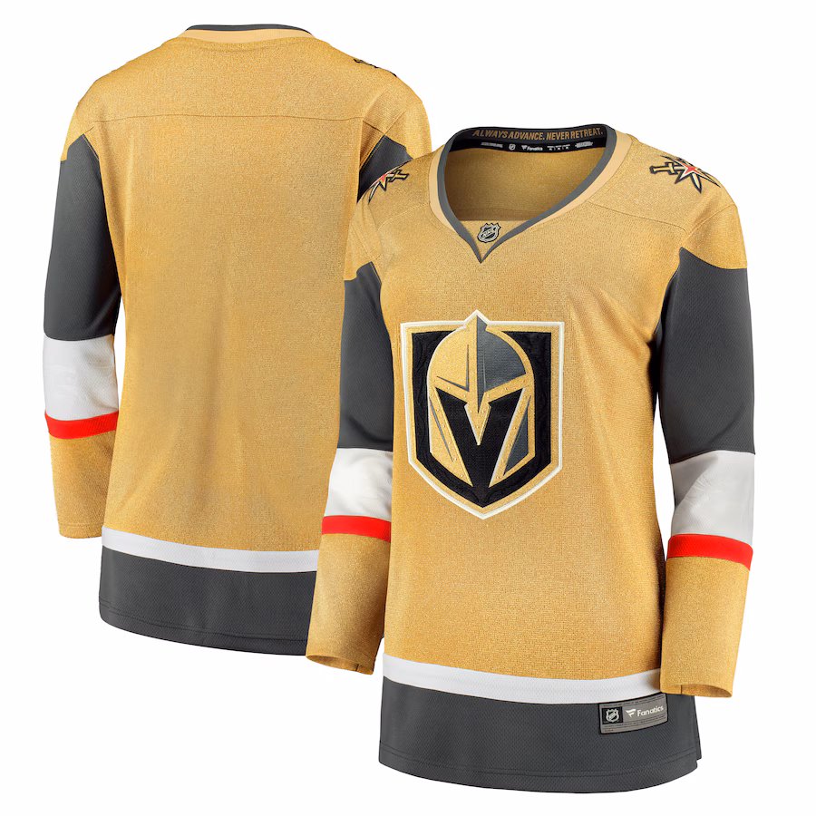 Women's Vegas Golden Knights Fanatics Gold Home Breakaway Jersey - Puhuasuan