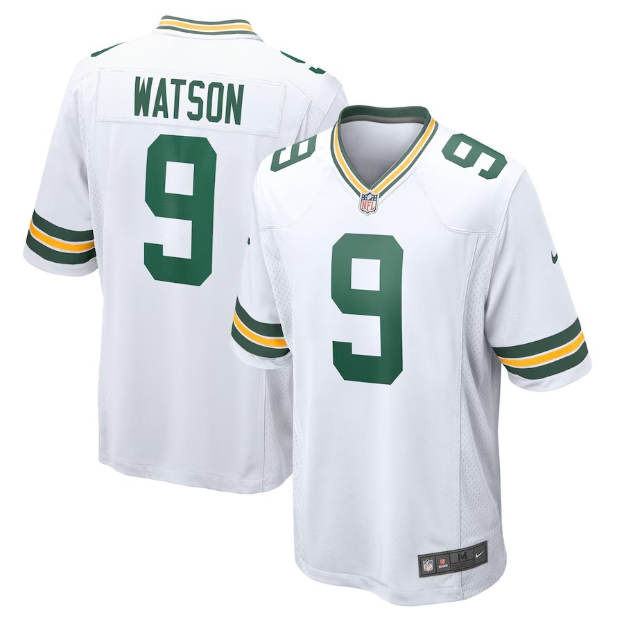 Men's Green Bay Packers Christian Watson Nike White  Game Jersey - Puhuasuan