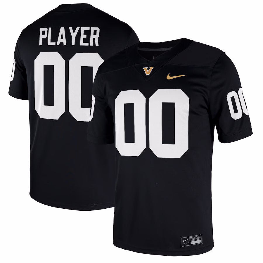 Vanderbilt Commodores Nike NIL Pick-A-Player Game Jersey - Black - Puhuasuan
