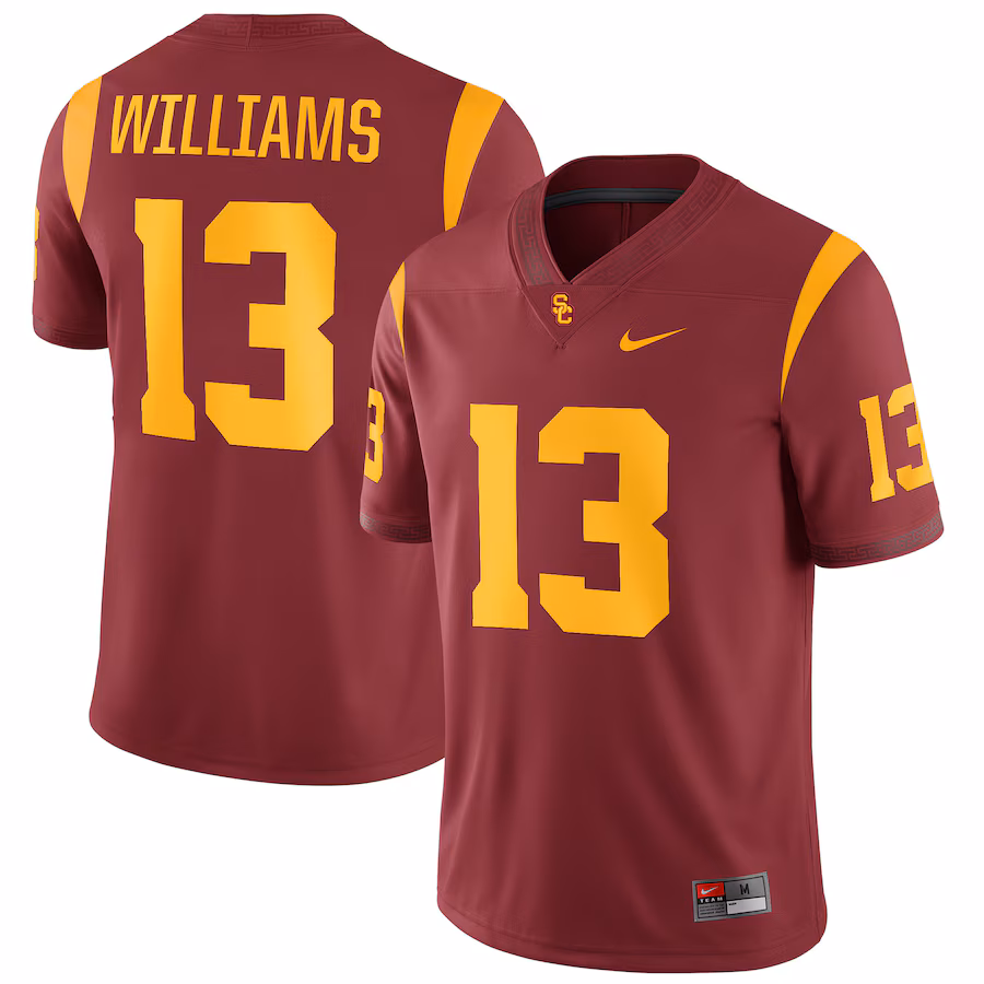 Men's Nike Caleb Williams Cardinal USC Trojans Replica Game Jersey - Puhuasuan