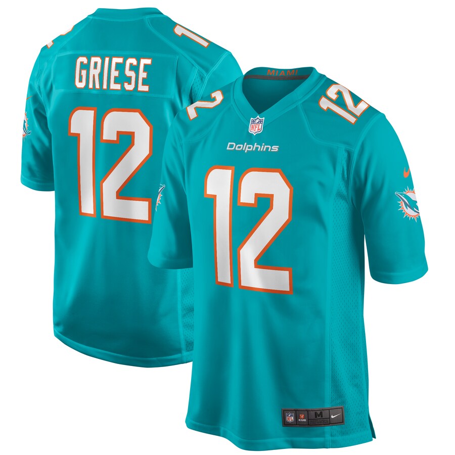 Men's Miami Dolphins Bob Griese Nike Aqua Game Retired Player Jersey - Puhuasuan