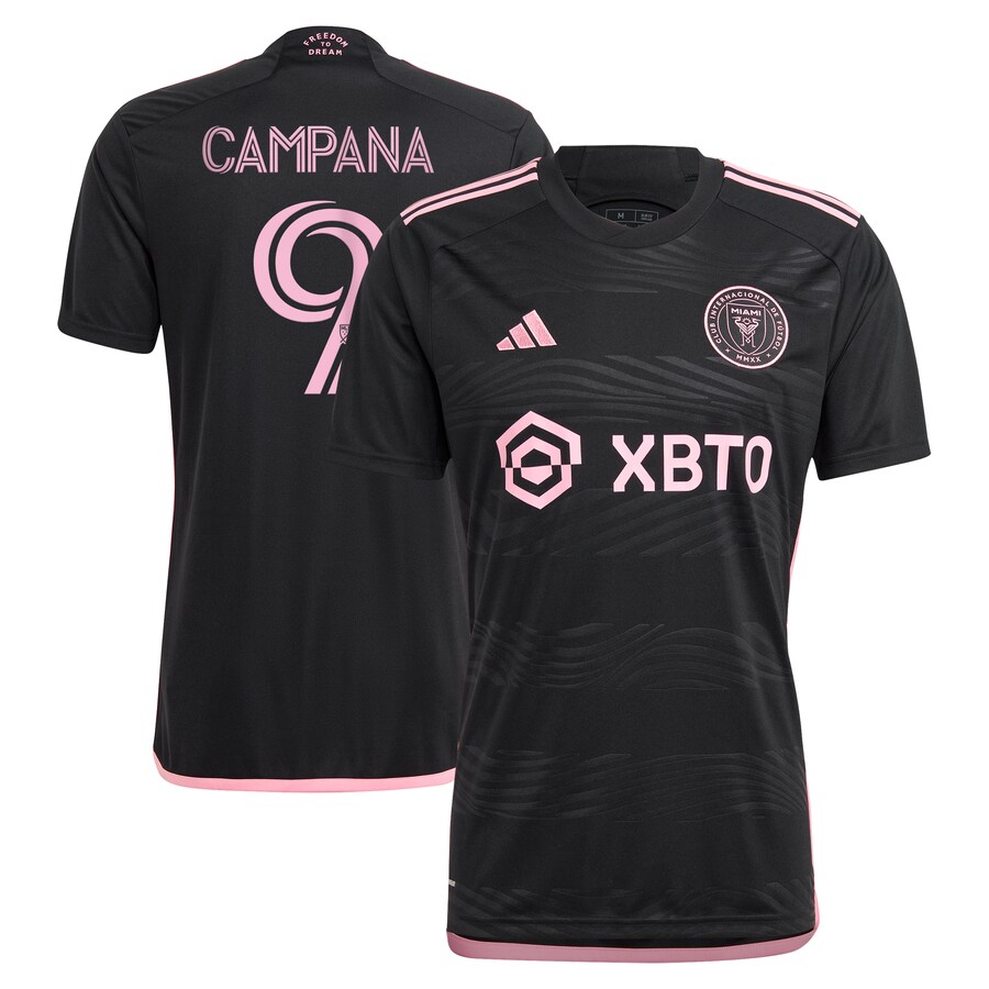 Men's Inter Miami CF Leonardo Campana adidas Black 2023 La Noche Replica Player Jersey - Puhuasuan