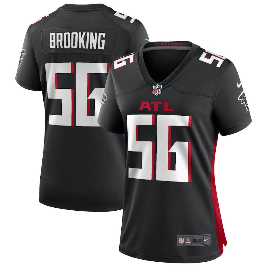 Women's Atlanta Falcons Keith Brooking Nike Black Game Retired Player Jersey - Puhuasuan