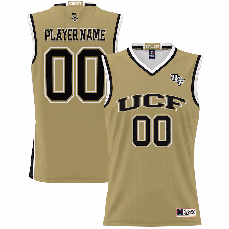 UCF Knights GameDay Greats Unisex  Lightweight NIL Pick-A-Player Basketball Jersey - Gold - Puhuasuan