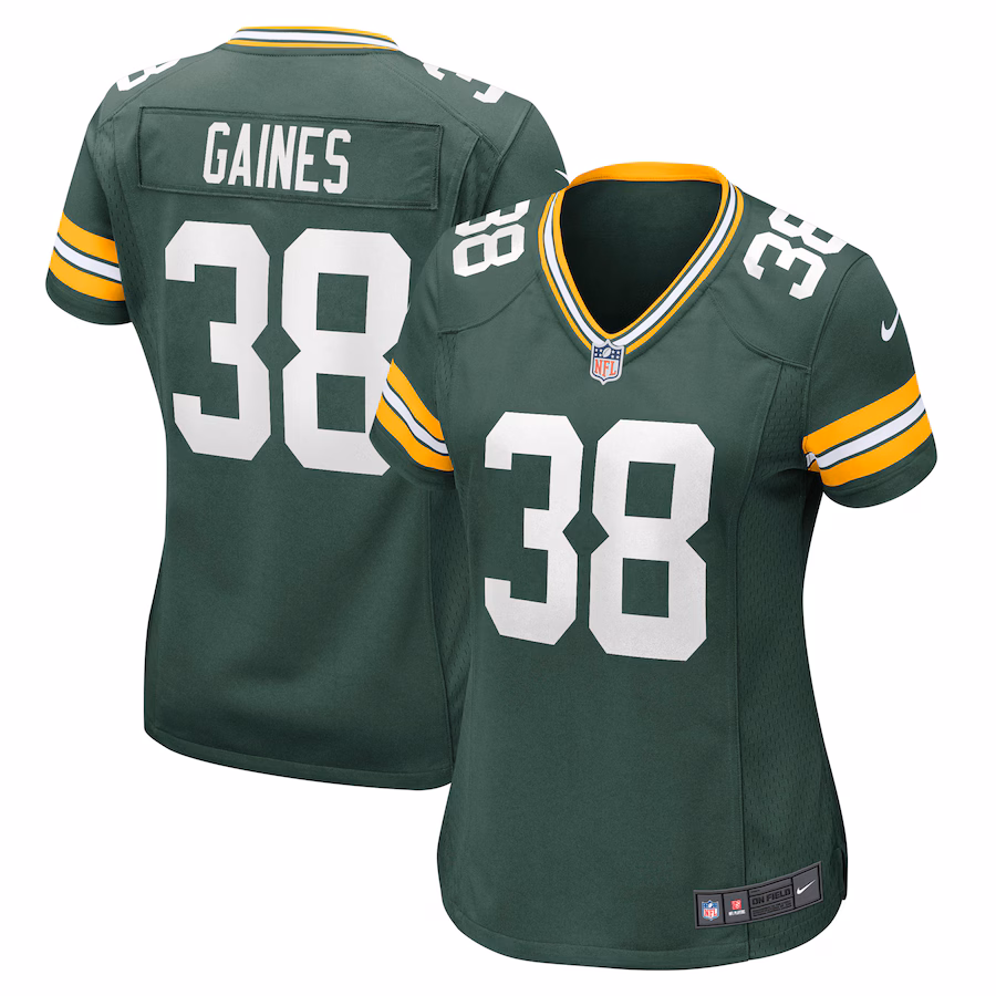 Women's Green Bay Packers Innis Gaines Nike Green Nike Game Jersey - Puhuasuan