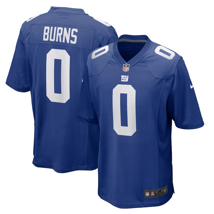 Men's New York Giants Brian Burns Nike Royal Team Game Jersey - Puhuasuan