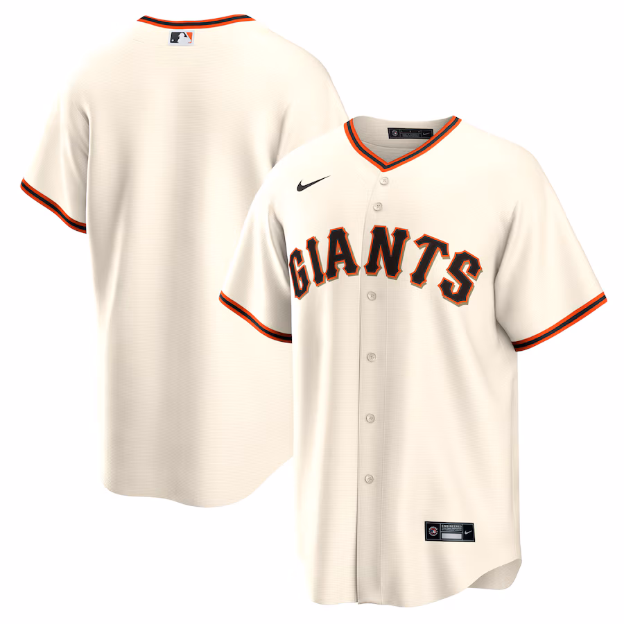 Men's San Francisco Giants Nike Cream Home Replica Team Jersey - Puhuasuan