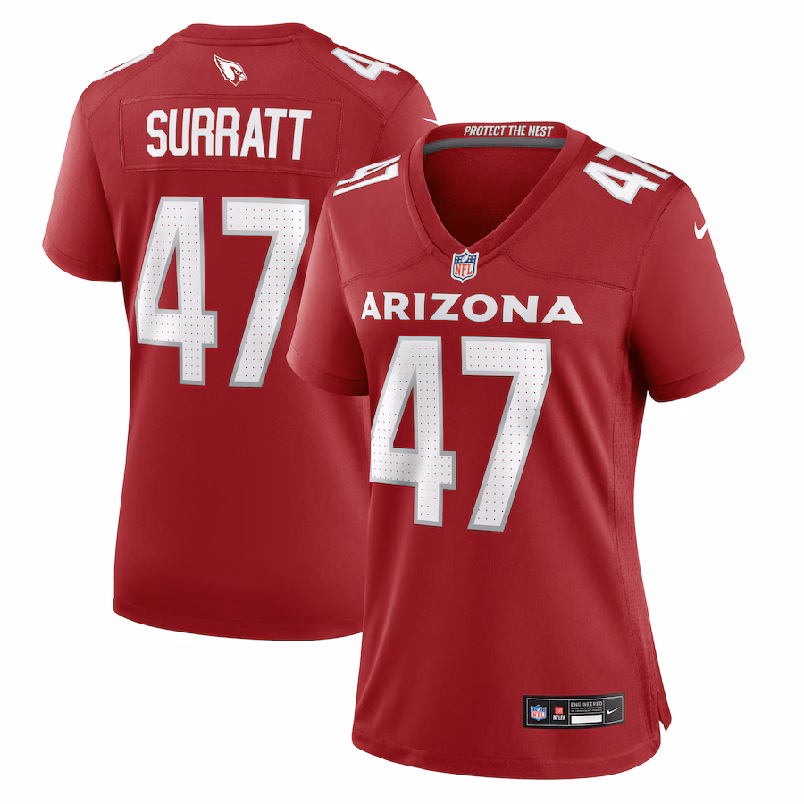 Women's Arizona Cardinals Sage Surratt Nike Cardinal Game Jersey - Puhuasuan