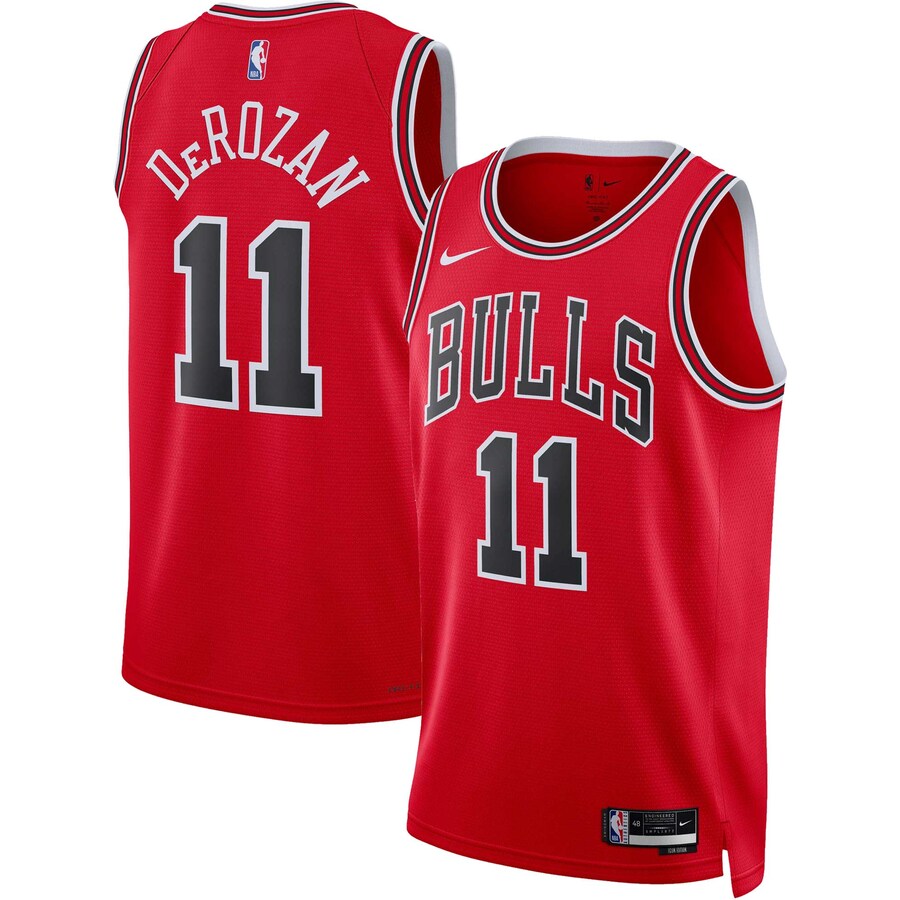 Unisex Chicago Bulls DeMar DeRozan Nike Red Swingman Jersey - Icon Edition - Puhuasuan